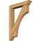 Ekena Millwork Westlake Traditional Rough Sawn Bracket w/ Offset Brace, Western Red Cedar, 6"W x 32"D x 44"H BKT0604X32X44WTL01RWR - alternate 1